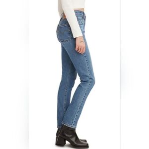 Levi's 501 Women Denim Jeans W26 L28 Blue Denim Classic Skinny Straight